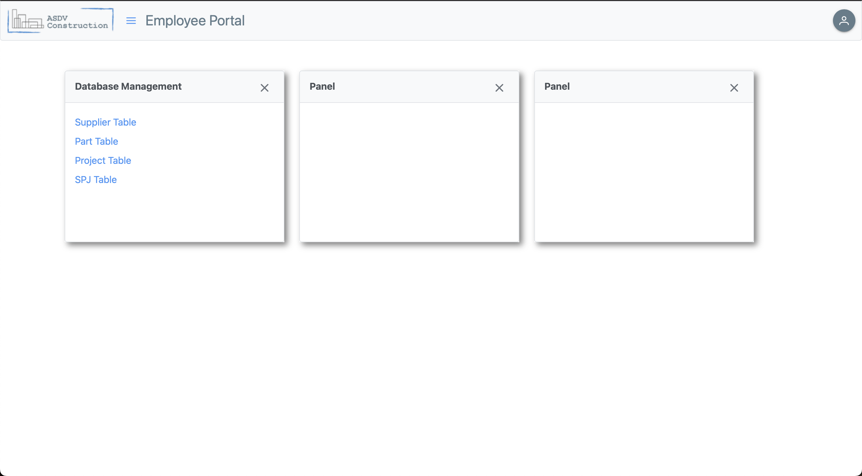 Portal employee portal screenshot